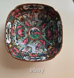Vintage 19th C Chinese Hand Painted Porcelain Bowl Antique