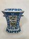 Vintage Chinese Hand Painted Porcelain Covered Incense Burner, 9 T X 8 X 8