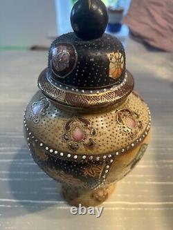 Vintage Chinese Hand Painted Porcelain Ginger Jar