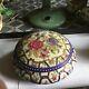 Vintage Chinese Pottery Possibly Qianlong Gilded & Enameled Dish & Lid