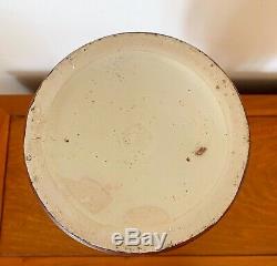 Vintage Chinese Vase Tall Satsuma Moriage Porcelain Oriental 24 Ins Tall