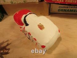 Vintage Christmas Ucagco Ceramic Santa Sleigh & Reindeer 1950's Japan