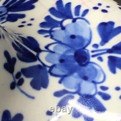 Vintage Delft Blue and White Porcelain Bud Vase 1502 Hand Painted