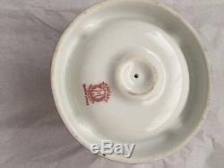 Vintage Fantastic Porcelain Noritake Red Wreath Hand Painted Luster Ashtray