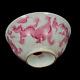 Vintage Hand-painted Chinese Rare Pink Dragon Porcelain Bowl Qing Dynasty Style