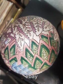 Vintage Hand Painted Porcelain Ceramic Egg