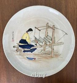 Vintage Hand Painted Porcelain DAEHAN CHINA CO of Korea Charger Wall Decoration