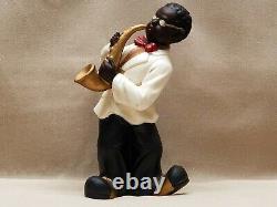 Vintage Hand Painted Porcelain Jazz Figurines New Orleans Preservation Hall