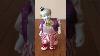 Vintage Hand Painted Porcelain Musical Clown Doll Bow Tie Wind Up Animated 12 41
