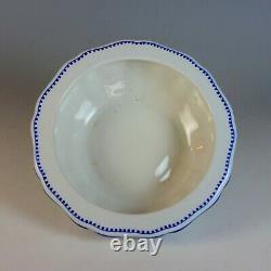 Vintage Hand-painted Porceleyne Fles Delft Blue Scalloped Covered Bowl