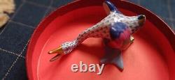 Vintage Herend Hungary Fishnet Hand Painted Wild Goose Vintage Herend Bird, Mint