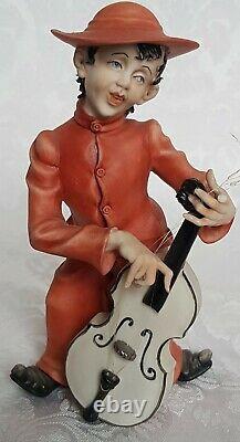 Vintage Italian Capodimonte Rori Hand Painted Porcelain Boys Cardinals Music