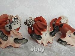 Vintage Italian Capodimonte Rori Hand Painted Porcelain Boys Cardinals Music