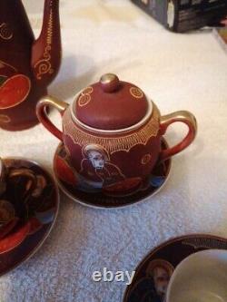 Vintage Japanese Satsuma Tea Set (hand Painted)