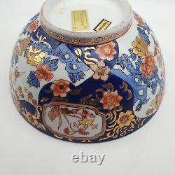 Vintage Maitland-Smith Hand-Painted Porcelain Display Bowl Made in Hong Kong