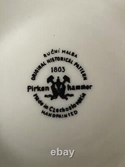 Vintage Pirkenhammer Hand Painted Historical Pattern Cup 1803 Czechoslovakia