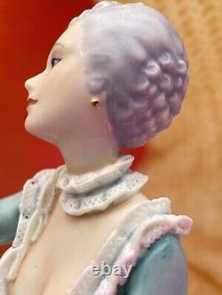 Vintage Porcelain Figurine A Song For Gabrielle Hand Painted 1985 Franklin Mint