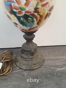 Vintage Porcelain Hand Painted Vase Table Lamp