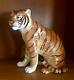 Vintage Tilso Tiger Hand Painted Porcelain Made In Japan 10 Tall Very Rare