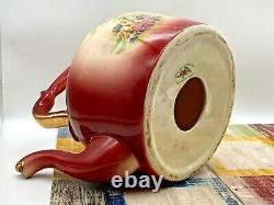 Vintage Utopia Staffordshire Porcelain Hand Painted Kettle/Teapot 1940