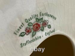 Vintage Utopia Staffordshire Porcelain Hand Painted Kettle/Teapot 1940