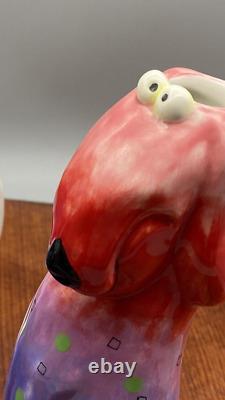 Vintage Vase Ceramic/Porcelain Hand Painted Floppy Dog Vase Studio Designwork