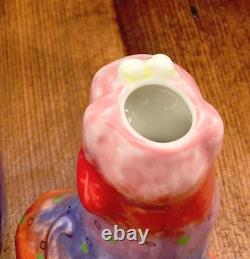 Vintage Vase Ceramic/Porcelain Hand Painted Floppy Dog Vase Studio Designwork