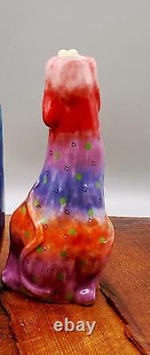 Vintage Vase Ceramic/Porcelain Hand Painted Floppy Dog Vase Studio Designwork