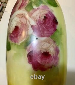Vintage hand painted porcelain vase 15