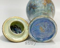 Wedgwood England Fairyland Lustre Hand Painted Porcelain Covered Urn