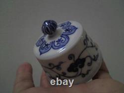 Xuande Revival Blue and White Porcelain Painted Fruit Meiping Vase and Cover