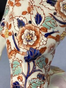 YaYou Zhen Cang Hand Painted Chinese Porcelain Imari Owl Figurine Signed
