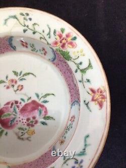 Yongzheng 1723-35 Famille Rose Bowl, Peaches And Flowers 16cm