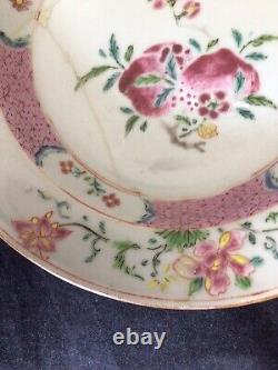 Yongzheng 1723-35 Famille Rose Bowl, Peaches And Flowers 16cm