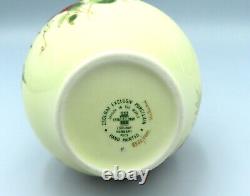 Zsolnay Porcelain Vase Hand Painted Bulbous body Meadow Flowers 9566 Hungary