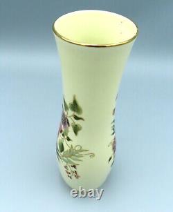 Zsolnay Porcelain Vase Hungarian Hand Painted Large Tall Meadow Flowers 9601